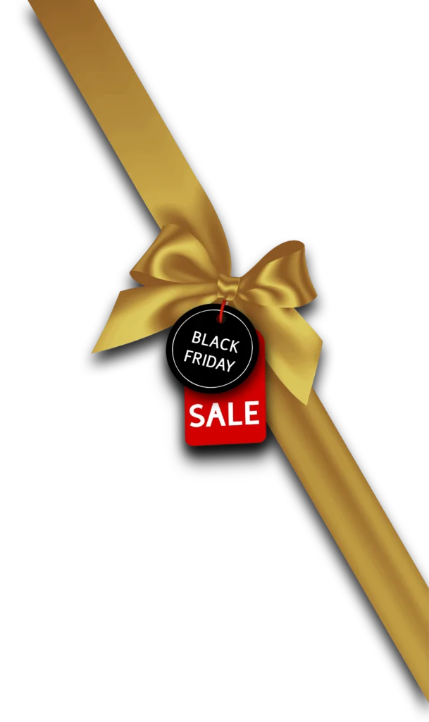 unvergessliche hochzeit black friday ribbon gold