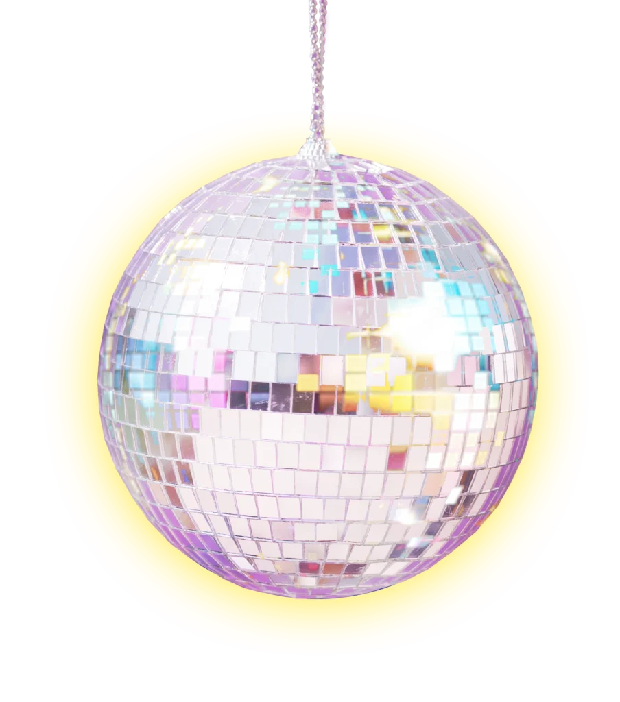 unvergessliche hochzeit newyear disco ball