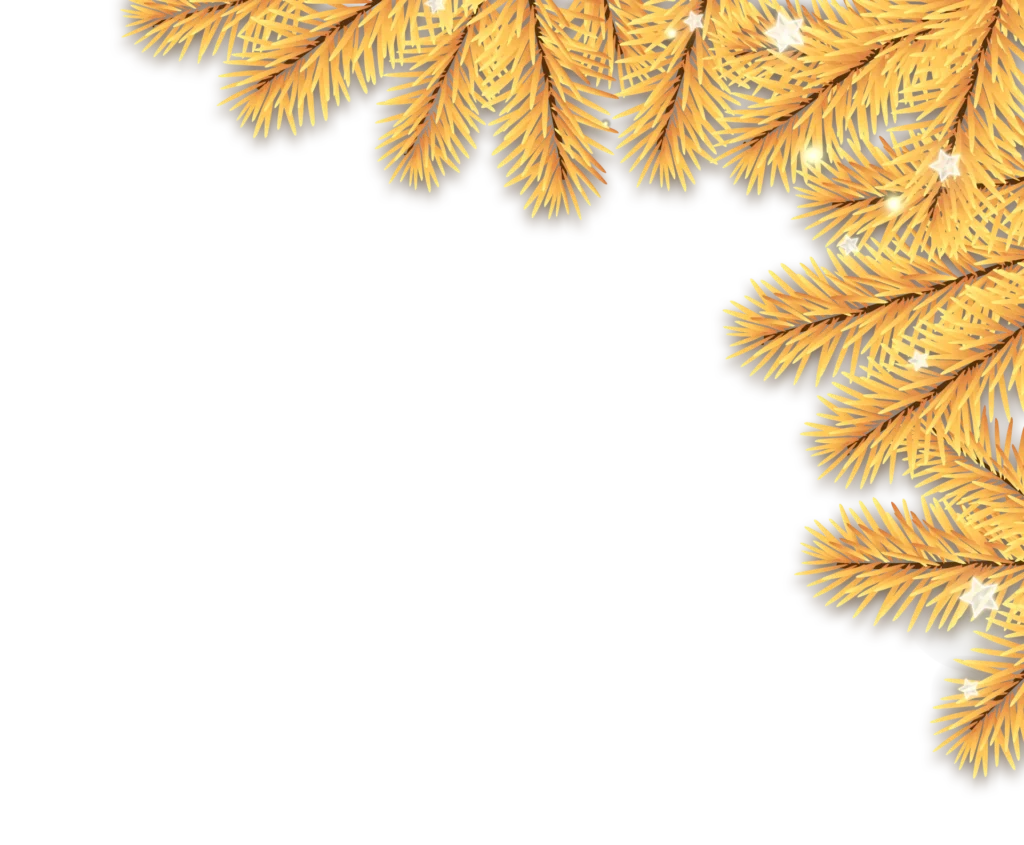 unvergessliche hochzeit xmas fir branches right