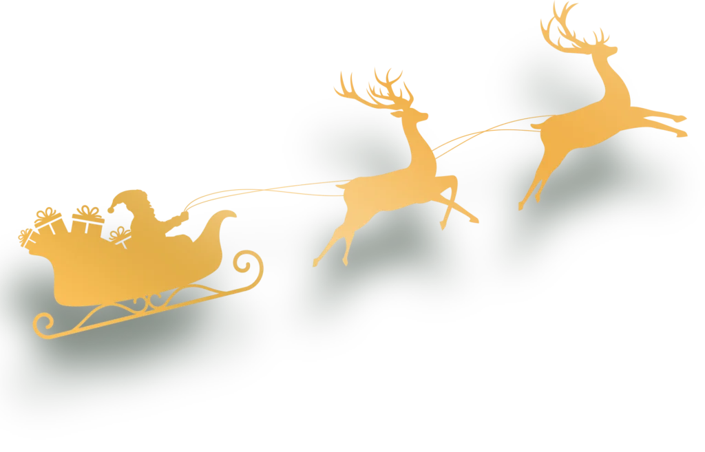 unvergessliche hochzeit xmas santa cart